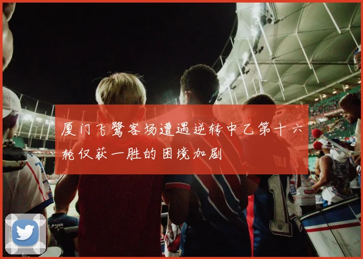 厦门飞鹭客场遭遇逆转中乙第十六轮仅获一胜的困境加剧